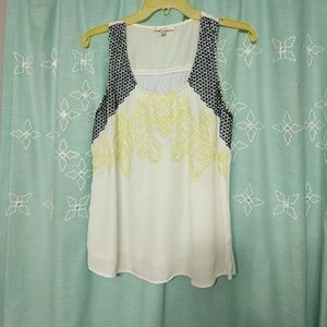 Adorable Embroidered Sleeveless Top